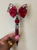 Fancy Bow Beaded Pen