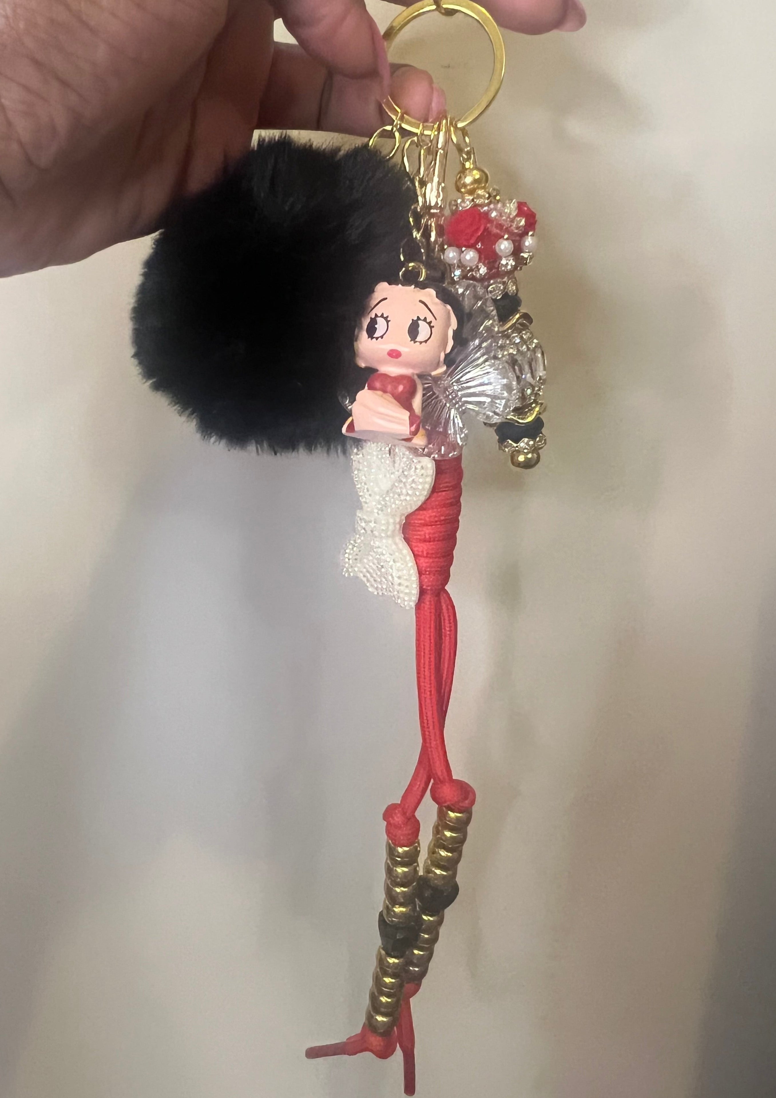 Betty Boop Junk Keychain/ Bag Charm