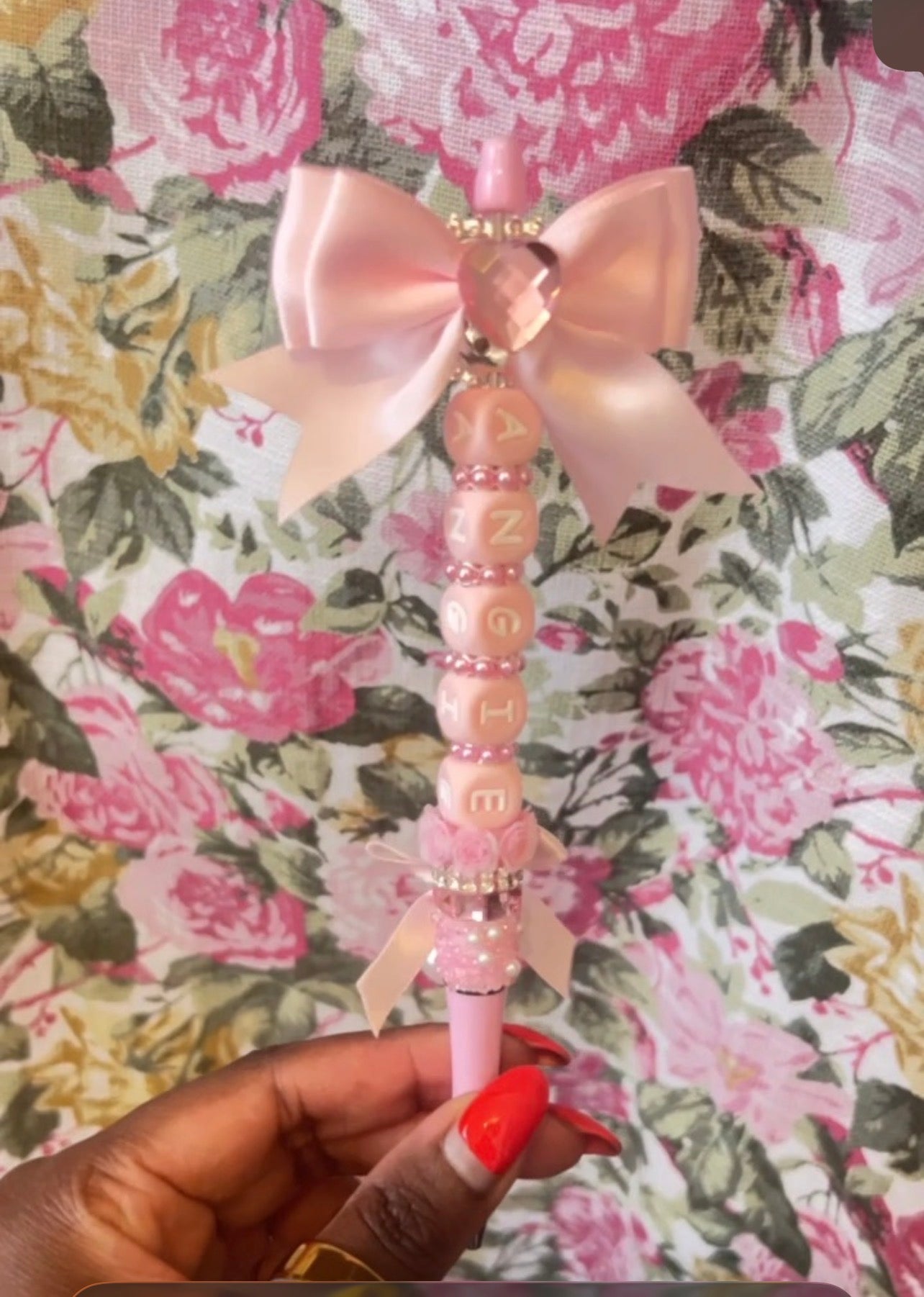 Custom Beaded Name Pen